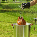 VEVOR Turkey Deep Fryer, 30-qt Turkey & 10-qt Outdoor Aluminum Seafood Boiling Kit, Fish Steamer Cooker Set, 54,000 BTU Burner Propane Gas Boiler, Gifts for Thanksgiving Day