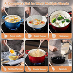 Kitchen Utensils Set, Onader Silicone Non Toxic Cooking Utensils, 6 Pcs Heat Resistant Kitchen Gadgets Set for Nonstick Cookware - Khaki