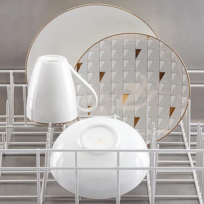 Lenox White Trianna 12-Piece Dinnerware Set, 16.20 LB