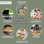 INFINITY EL Disposable Aluminum Foil Pans 10 Pack | Full Size Shallow 20.5" x 12.5" x 2" Heavy Duty Foil Pan | Aluminum Baking Pans for Roasting Turkey, Lasagna, Thanksgiving, Christmas, Parties