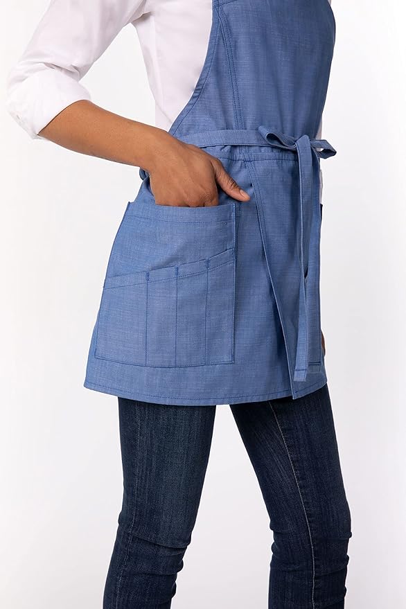 Chef Works Unisex Medford Short Bib Apron