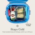 Coleman Pro 16-Can Premium Soft Cooler Lunchbox, Fully Insulated Lid & Body Stays Cold up to 30 Hours, Great for Camping, Tailgating, Parties, Sports, Concerts, Lunches & More
