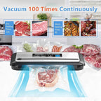 Inkbird Vacuum Sealer Machine with Starter Kit, Automatic PowerVac Air Sealing Machine for Food Preservation, Dry & Moist Sealing Modes,Built-in Cutter,Easy Cleaning Storage