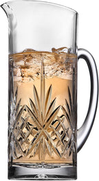 Godinger Beverage Pitcher Carafe, Cocktail Pitcher, Water Pitcher, Bar Mixing Pitcher Glass - Dublin Collection, 34oz
