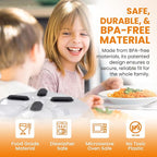 Magnetic Splatter Cover, 12-Inch Clear BPA-Free Food Lid, Vented Plate Guard with Steam Vents, Anti-Splash Microwave Lid, Dishwasher Safe, Space-Saving Magnetic Storage - Onyx Black