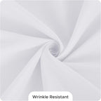 Fitable 10 Pack Rectangle Tablecloths: Stain Resistant Wrinkle Free Circle Table Clothes, Washable Reusable Polyester Table Covers for Wedding Party Birthday Banquet Reception(White, 70x120 Inch)