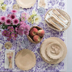 Bambu Pack of 100-11 Inch Disposable Bamboo Plates Fancy, Biodegradable Eco Friendly Products, Bamboo Disposable Plates for Party, Weddings, and Events, Great For Any Occasion - Bulk Case