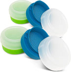 Masontops Kefir Caps - Wide Mouth Mason Jar Lids - Water Kefir Grains Strainer Mason Jar Kefir Jar - Home Water Kefir Starter Kit Kefir Fermenter Container - 4 Pack