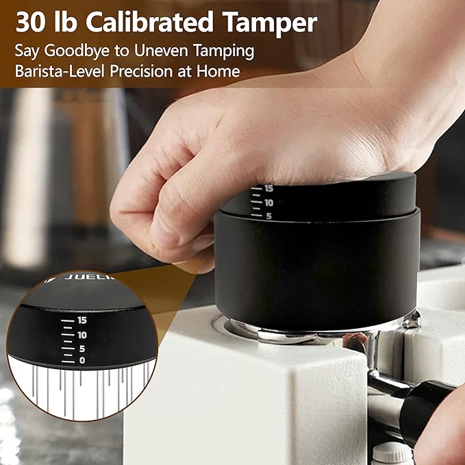 58mm Espresso Accessories Kit, 3-in-1 Coffee Distributor and Tamper, WDT Tool Espresso Distribution Tool Set Fits Espresso Coffee Machines and 58 mm Portafilters Accessories (58mm)