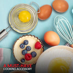 Stainless Steel Egg Separator Tool, Long Handled Egg White Separator No Drips and No Mess Egg Yolk and Egg White Extractor By Exultimate