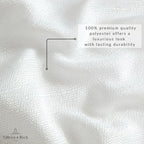 Elrene Home Fashions Villeroy & Boch Bristow Solid Texture Tablecloth - Premium Table Cover for Everyday Dining, Parties, and Special Occasions, White, 60"x144" Rectangle