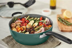 Cuisinart Preferred Pan 4-Pc Set - Sensible Sage Green (4.5 Qt. Multi-Purpose Pan w/Cover, Steamer, Slotted Turner)
