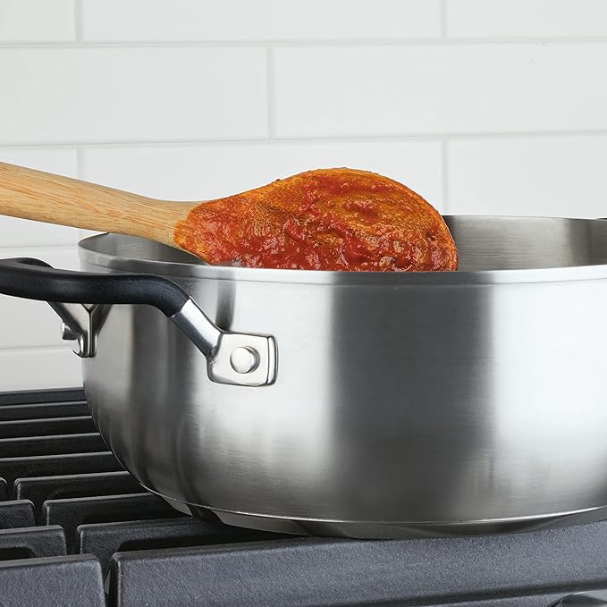 KitchenAid 71021 Stainless Steel Casserole with Lid, 4 Quart - Brushed Stainless Steel