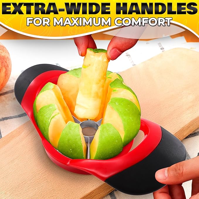 Pineapple Corer and Slicer Tool – Stainless Steel Pineapple Peeler Tool with Reinforced Thick Blade for Effortless Slicing – Core Remover and Cutter for Diced Fresh Rings, Black Handle, Easy to Clean