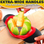 Pineapple Corer and Slicer Tool – Stainless Steel Pineapple Peeler Tool with Reinforced Thick Blade for Effortless Slicing – Core Remover and Cutter for Diced Fresh Rings, Black Handle, Easy to Clean