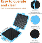 Microwave Toastie Sandwich Maker,Micro Munchy Microwave Toastie Maker, Versatile Small Toaster, Easy to Clean and Store, Perfect for Cooking Breakfast, Grilled Cheese, Snacks (Blue)