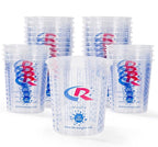 Paint Mixing Cup 20 Ounce, Accurate Measurements in Ratios and OZ. and ML, 100PCS Plastic Graduated Measuring Cups with 12PCS Lids for Paint, Resin, Epoxy, Acrylic, Pigments, Art