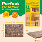 Riveira Acacia Wood Cutting Board – Gourmet Acacia Grandeur: 36 x 24 Wooden Cutting Board – Natural Wooden Cutting Boards For Kitchen Decorative – Innovative Juice Grooves Acacia Wooden Chopping Board