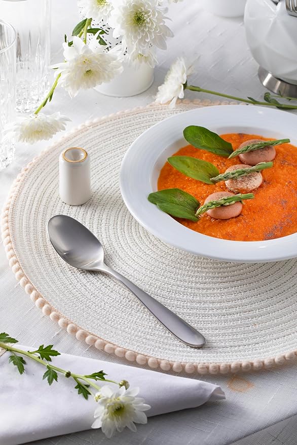 Matte Silverware Set, 18/10 Stainless Steel Satin Flatware, Modern Brushed Finish Cutlery, Dishwasher Safe & Durable, Built to Last (40-Piece, Razzoli)