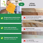 Greener Chef 20 Inch Bamboo Cutting Board Featuring Super-Sized Glue-Free Surface™ – Heavy Duty Butcher Block for Safe Meal Prep, Chopping & Carving with Lifetime Replacements