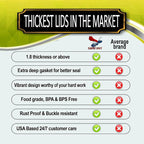 Supa Ant Canning Lids Regular Mouth (100pcs) Decorative Tin Canning Lids Regular Mouth (Glass Window) Buckle Proof and Rust Proof - Perfect Fit Can Lid for Mason Jars Canning Supplies