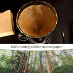 Coffee Filters, Size 02 Unbleached Cone Filters, 200 Count Disposable Natural Paper Filters 2-4 Cup, 02 Cone For Pour Over and Drip Coffee Maker