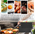 WB31X24998 WB31X24738 JXGRILL1 Griddle Replacement for GE Stove - 19.6" x 10.3" Reversible Cast Iron Center Griddle Plate, Gas Range Cooktop Parts, Fits GE JGBS66REKSS, JGB735SPSS & More