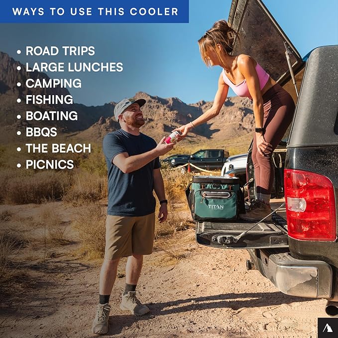 Titan by Arctic Zone 30 Can Zipperless Soft Cooler with HardBody Liner