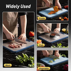 2 Packs Titanium Cutting Boards for Kitchen Chopping Board Butcher Block 2 in 1 Pure Titanium and Wheat Straw PP Mother Day Best Mama Mommy Ever Mother In Law Gifts Stepmom Grandma Gigi Nana Present