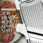 Gramercy Adjustable Mandoline Food Slicer, Mandoline Slicer for Kitchen, Mandolin, Potato, Tomato, Carrot, Vegetable, Fruit and Onion Cutter - Stainless Steel - INCLUDING 1 Pair Cut-Resistant Gloves