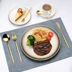 Mirror Gold Silverware Set 20-Piece, Stainless Steel Flatware Service for 4, LaienLife Unique Utensils Set with Long Fork and Spoon Teaspoon, Mirror Gold Flatware Set, Cutlery for Home Party Kitchen