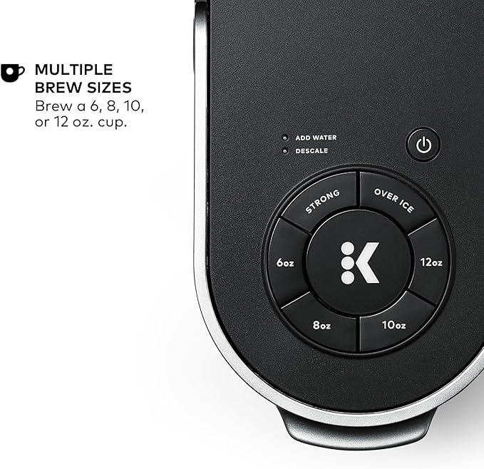 Keurig K-Supreme Single Serve K-Cup Pod Coffee Maker, MultiStream Technology, 4 Brew Sizes, 66oz Dual-Position Removable Reservoir, Black