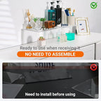 Acrylic Cabinet Organizer, Shelf Organizer, Set of 2 Spice Organization for Cabinet, Spice Rack, Stackable Kitchen Countertop Organizer | Cupboard, Pantry Shelves, and Storage Space Saver