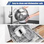 Stainless Steel Stock Pot - 8 Quart, Soup Pot Induction Compatible, Cooking Pot with Riveted Handle, Oven & Dishwasher Safe