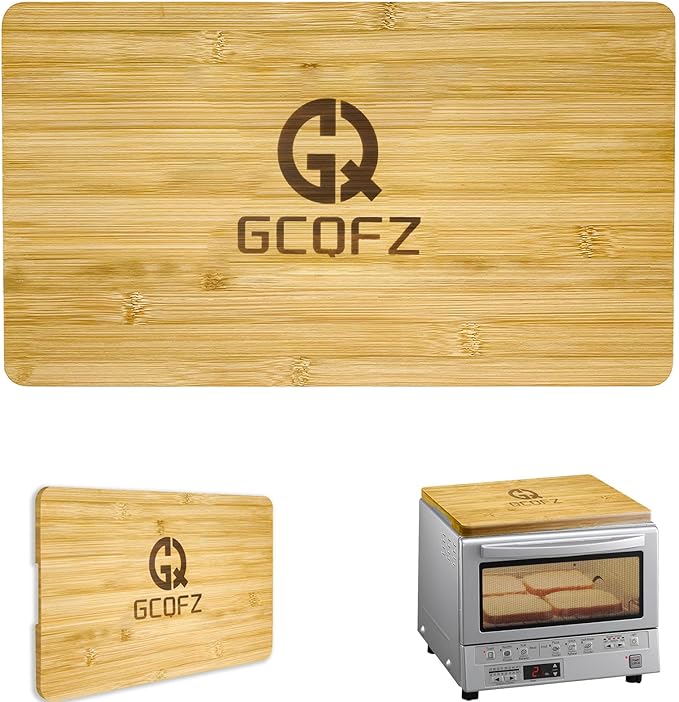 Space-Saving Bamboo Cutting Board with Non-Slip Silicone Feet and Built-in Handle for Panasonic NB-G110P FlashXpress Toaster Oven, Countertop Oven Accessories