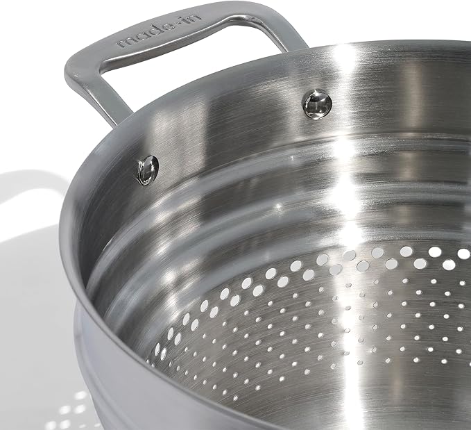 Made In Cookware - Stainless Steel Pasta Insert - Premium Stainless Steel - Professional Cookware - Crafted in Thailand - Fits 6 and 8 QT Stock Pots