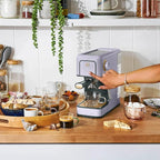 Beautiful 20-Bar Slim Espresso Machine | Single & Double Shot Programmable Brewing, Compact 4.7-in Width, Stainless Cup Warmer, Auto Shut-Off, 50 oz Tank (Lavender)