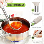 Large Cooking Utensils Set, 35 Pcs Kitchen Utensils Set with Holder, Silicone Spatula Set with Stainless Steel Handle, Whisk, Basting Brush, Kitchen Gadgets for Nonstick Cookware (Khaki)