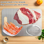 Titanium Cutting Boards for Kitchen 304 Stainless Steel Cutting Board 18x12in Metal Chopping Board Double-Sided Use Perfect for Various Cooking Tasks