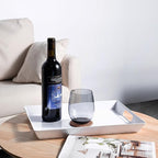 KOXIN-KARLU Classic 18-ounce Acrylic Stemless Wine Glasses, Unbreakable Mixed Drinkware Plastic Tumbler, set of 6 Grey