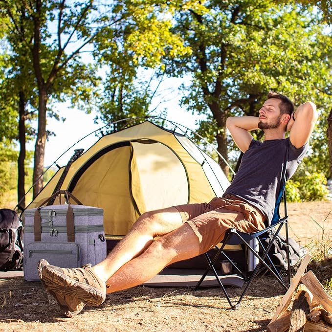 Maelstrom Lunch Bag Women,23L Insulated Lunch Box For Men Women,Expandable Double Deck Cooler Bag With Side Tissue Pocket,Lavender