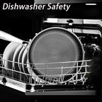 Non Stick Frying Pan,11.6 Inch Hybrid Nonstick Frying Pan,Non Stick Stainless Steel Skillet, Dishwasher and Oven Safe,Compatible with All Cooktops.