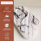 Maison d' Hermine Oven Gloves 100% Cotton Oven Mitt 7" x 13" with Loop Heat Resistant, BBQ, Cooking Gloves, Baking, Grilling, Kitchen, Handling Hot Pans (Pack of 1, Rural Christmas)