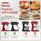 6-Wire Whip Attachment Fits KitchenAid Tilt-Head Stand Mixer Replace K45WW, Stainless Steel, Egg Heavy Cream Beater, Cakes Mayonnaise Whisk