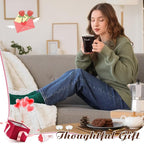 Honeydak Chocolate Fondue Mug with Fork and Candle Sweet Ceramic Personal Chocolate Melting Cup Chocolate Fondue Mug Ideal Gifts for Birthday Date Night Birthday Wedding Gifts (Brown)