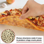 Round Pizza Stone for Grill and Oven- 16 inch Baking Stone Heavy-Duty Cordierite Pizza Stone for Bread, Cookies, Heat Proof BBQ Grilling Cooking Stone for Making Crisp Crust Pizza (White)