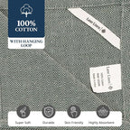 LANE LINEN Kitchen Towels Set - 100% Pure Cotton Dish Towels for Kitchen, Super Absorbent Kitchen Hand Towel, Tea Towels, Soft & Durable Dish Cloths, Pack of 12 – 14”x25”, Olive