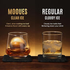 Clear Ice Ball Maker Mold, Whiskey Ice Cube Tray, 2.4 Inch Large Round Ice Molds for Cocktails Whisky Bourbon Liquor, Best Dad Ever Gifts for New Dad Husband Men who Have Everything