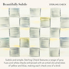 MACKENZIE-CHILDS Enamel Tea Kettle, Stylish Tea Kettle for Stovetop, Grey-and-White Sterling Check, 3 Quarts