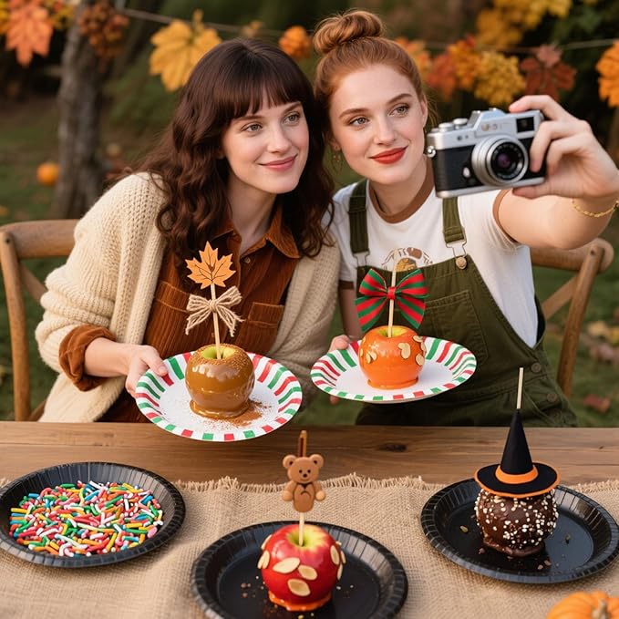 HANSGO 6.25" Natural Bamboo Skewers, Wooden Skewers for Appetizers, Grilling, Kebab, Cocktail, Caramel Apple, Chocolate Fountain, Φ=5mm, Perfect for Holiday Party, Baking Decorating, Stocking Stuffers